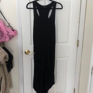 High low black dress